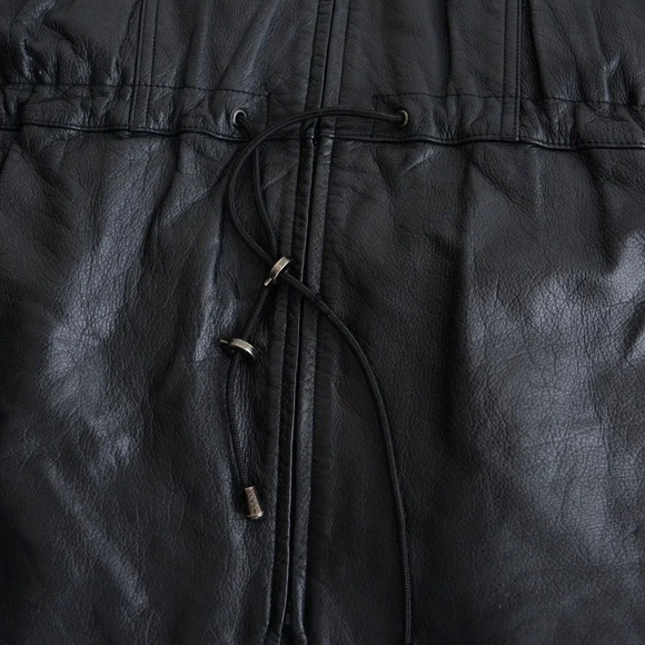 Vintage Danier Black Zip  Up 100% Leather Jacket Size Medium - Picture 7 of 14